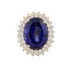 Image 1 : 14KT Yellow Gold 21.26 ctw Tanzanite and Diamond Ring