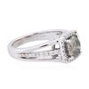 Image 2 : 14KT White Gold 1.61 ctw Brown Diamond Ring