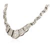 Image 3 : 18KT White Gold 8.81 ctw Diamond Necklace
