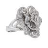 Image 2 : 14KT White Gold 0.22 ctw Diamond Ring