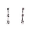 Image 1 : 10KT White Gold 0.10 ctw Diamond Earrings