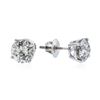 Image 2 : 14KT White Gold 3.23 ctw Diamond Stud Earrings