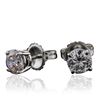 Image 2 : 14KT White Gold 1.47 ctw Diamond Earrings