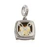 Image 2 : Sterling Silver 11.40 ctw Citrine and Diamond Pendant