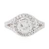 Image 1 : 14KT White Gold 1.60 ctw Diamond Ring