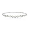 Image 1 : 18KT White Gold 1.93 ctw Diamond Bangle Bracelet