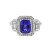 Image 1 : 14KT White Gold 2.24 ctw Tanzanite and Diamond Ring