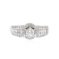 18KT White Gold 0.90 ctw Diamond Ring