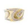 Image 1 : 14KT Two-Tone Gold 0.86 ctw Diamond Ring