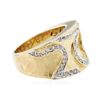 Image 2 : 14KT Two-Tone Gold 0.86 ctw Diamond Ring