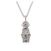 Image 2 : 14KT White Gold 0.60 ctw Diamond Pendant With Chain