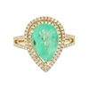 Image 1 : 14KT Yellow Gold 2.88 ctw Emerald and Diamond Ring