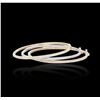 Image 1 : 14KT Three-Tone Gold 2.64 ctw Diamond Bangle Bracelets