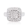 Image 1 : 14KT White Gold 1.55 ctw Diamond Ring
