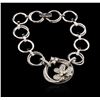 Image 1 : 14KT White Gold 1.00 ctw Diamond Bracelet
