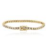 Image 2 : 14KT Yellow Gold 5.01 ctw Diamond Tennis Bracelet