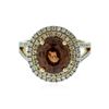 Image 1 : 14KT Yellow Gold 3.23 ctw Tourmaline and Diamond Ring