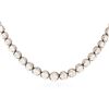 Image 1 : 14KT White Gold 9.59 ctw Diamond Necklace