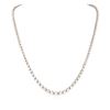 Image 2 : 14KT White Gold 9.59 ctw Diamond Necklace