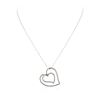 Image 1 : 14KT White Gold 0.86 ctw Diamond Pendant With Chain