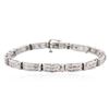 Image 1 : 14KT White Gold 2.83 ctw Diamond Bracelet