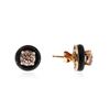 Image 2 : 14KT Rose Gold 1.58 ctw Morganite and Onyx Earrings