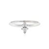 Image 1 : 14KT White Gold 0.32 ctw Diamond Solitaire Ring