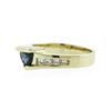 Image 2 : 14KT Yellow Gold 0.65 ctw Sapphire and Diamond Ring