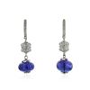 Image 1 : 18KT White Gold 10.00 ctw Tanzanite and Diamond Earrings