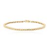 Image 1 : 14KT Yellow Gold 0.52 ctw Diamond Tennis Bracelet