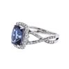 Image 2 : 14KT White Gold 2.32 ctw Tanzanite and Diamond Ring