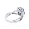 Image 3 : 14KT White Gold 2.32 ctw Tanzanite and Diamond Ring