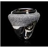 Image 3 : 14KT White Gold 28.73 ctw Tourmaline and Diamond Ring