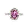 Image 1 : 18KT White Gold 2.25 ctw Pink Sapphire and Diamond Ring