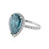 Image 2 : 18KT White Gold EGL INT Certified 2.81 ctw Diamond Ring