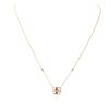 Image 2 : 14KT Rose Gold 2.37 ctw Morganite and Diamond Pendant With Chain