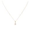 Image 2 : 14KT Rose Gold 1.40 ctw Morganite and Diamond Pendant With Chain