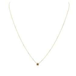14KT Yellow Gold 0.26 ctw Brown Diamond Necklace