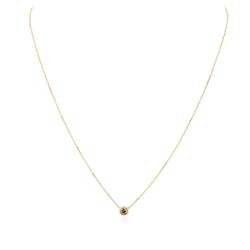 14KT Yellow Gold 0.26 ctw Brown Diamond Necklace