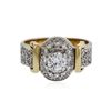 Image 1 : 14KT Two-Tone Gold 0.90 ctw Diamond Ring
