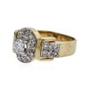 Image 2 : 14KT Two-Tone Gold 0.90 ctw Diamond Ring