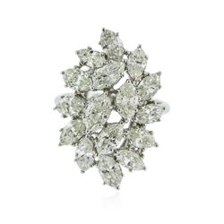 14KT White Gold 5.48 ctw Diamond Ring