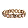 Image 2 : 14KT Rose Gold 14.40 ctw Multi-Color Sapphire and Diamond Bracelet