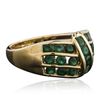 Image 2 : 14KT Yellow Gold 1.53 ctw Emerald Ring