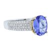 Image 2 : 14KT White Gold 1.81 ctw Tanzanite and Diamond Ring