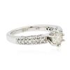 Image 2 : 18KT White Gold 0.70 ctw Diamond Ring