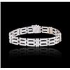 Image 1 : 14KT White Gold 0.58 ctw Diamond Bracelet