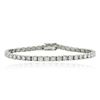 Image 1 : 14KT White Gold 6.90 ctw Diamond Tennis Bracelet