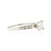 Image 2 : 14KT White Gold 1.39 ctw Diamond Ring