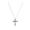 Image 2 : 14KT White Gold 0.45 ctw Diamond Pendant With Chain